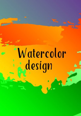 Vektör suluboya arkaplan.