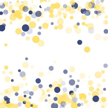 Altın, mavi konfeti şeffaf noktalar.