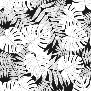 Vektörsüz tropikal desen