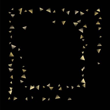 Altın düşen konfeti üçgenler