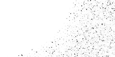 Beyaz arka planda gümüş simli konfeti.