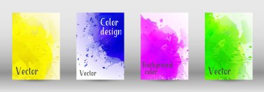 Sulu boya sprey resmini kapaklı tasarım.