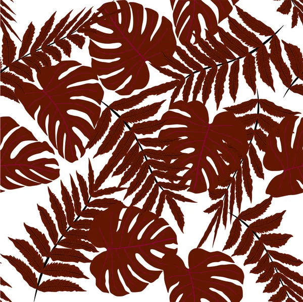 Patrón tropical sin costura vectorial — Archivo Imágenes Vectoriales