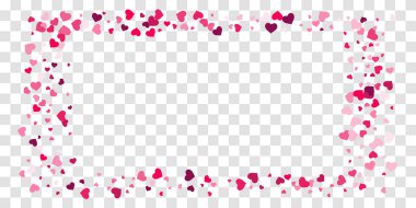 Kalp konfeti arka plan üzerine düşüyor.