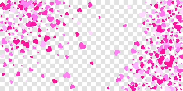 Heart of confetti falls on the background. — Stock Vector