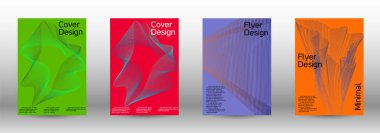 En az vektör tasarım kapakları.