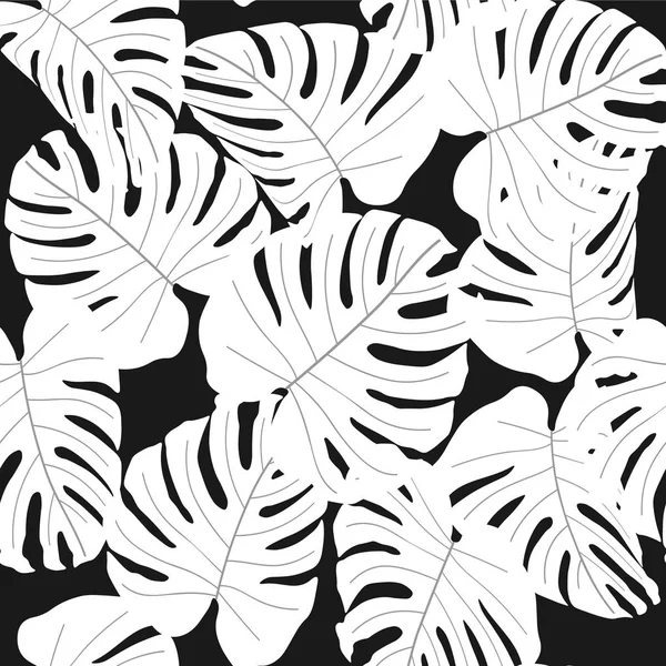 Patrón tropical sin costura vectorial — Vector de stock