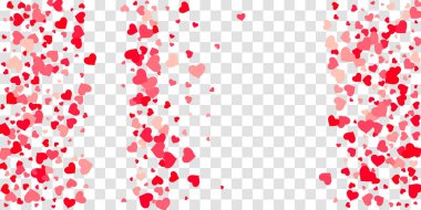 Kalp konfeti arka plan üzerine düşüyor.