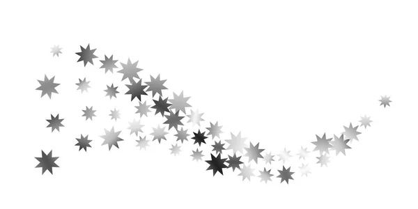 Estrellas cayendo sobre un fondo blanco . — Archivo Imágenes Vectoriales