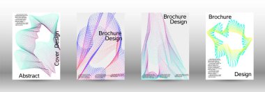 Yaratıcı ses arka planlar ile doğrusal bir dizi.