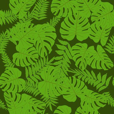 Vektörsüz tropikal desen