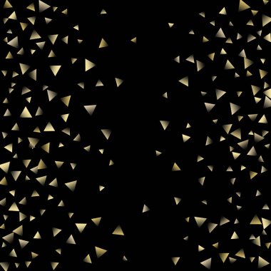 Altın düşen konfeti üçgenler