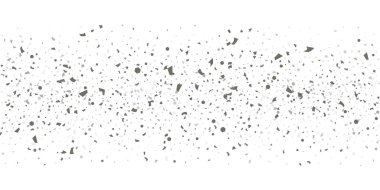 Beyaz arka planda gümüş simli konfeti.