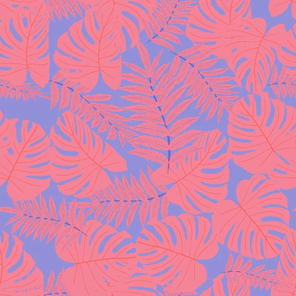 Patrón tropical sin costura vectorial — Vector de stock