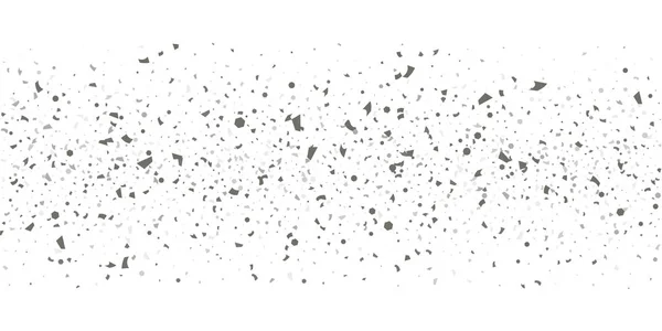 Zilveren glitter confetti op een witte achtergrond. — Stockvector