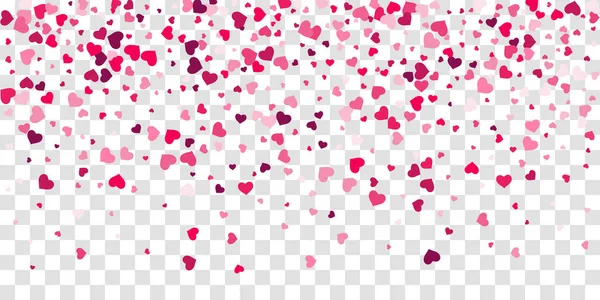 Heart of confetti falls on the background. — Stock Vector