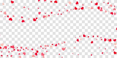 Kalp konfeti arka plan üzerine düşüyor.