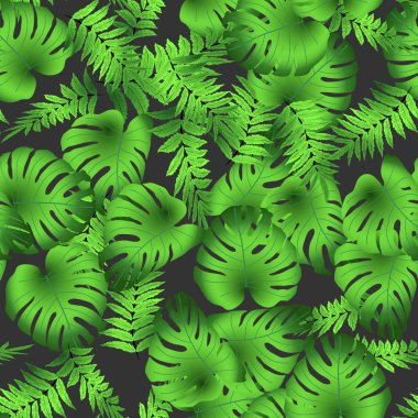 Vektörsüz tropikal desen