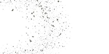 Beyaz arka planda gümüş simli konfeti.