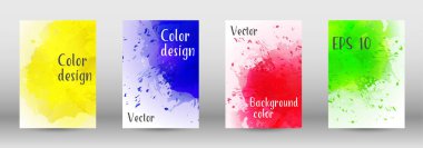 Sulu boya sprey resmini kapaklı tasarım.