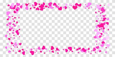 Kalp konfeti arka plan üzerine düşüyor.