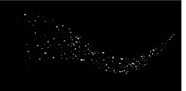 Um brilho de partículas de prata em um preto —  Vetores de Stock