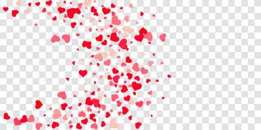 Kalp konfeti arka plan üzerine düşüyor.