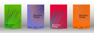 En az vektör tasarım kapakları.