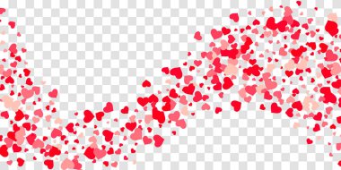 Kalp konfeti arka plan üzerine düşüyor.