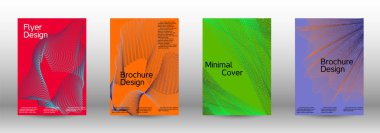 En az vektör tasarım kapakları.