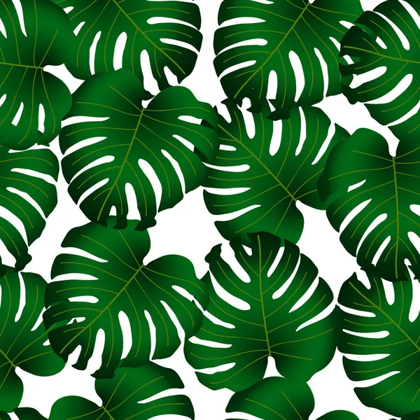 Vector seamless tropical pattern — Stock Vector