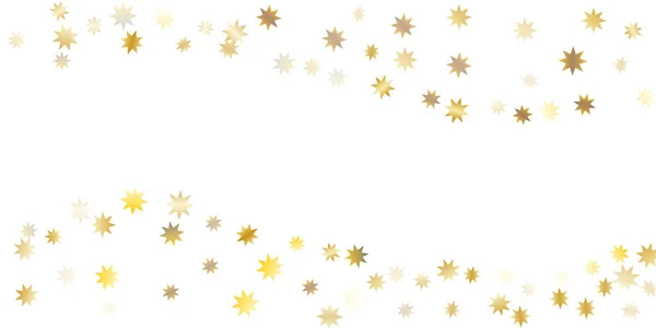 Golden casual confetti achtergrond. — Stockvector