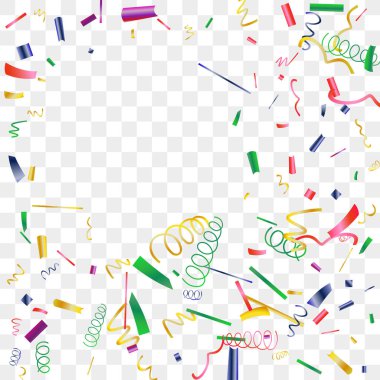 Renkli konfeti parlak ışıltı. 