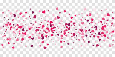 Kalp konfeti arka plan üzerine düşüyor.