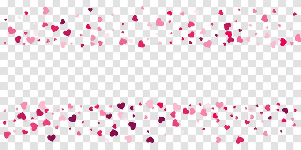 Coeur de confettis tombe sur le fond . — Image vectorielle