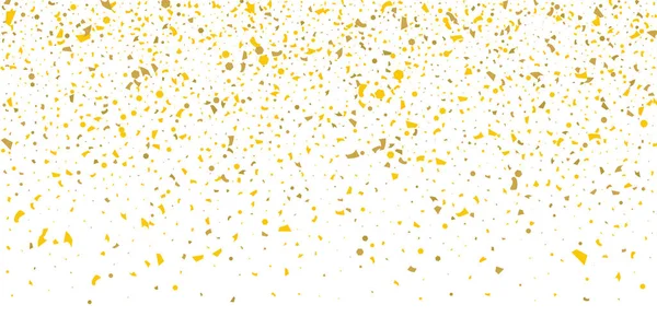 Beyaz arka planda altın parıltılı konfeti.
