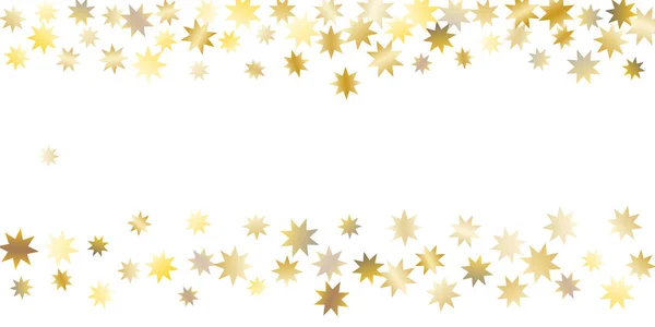 Golden casual confetti achtergrond. — Stockvector