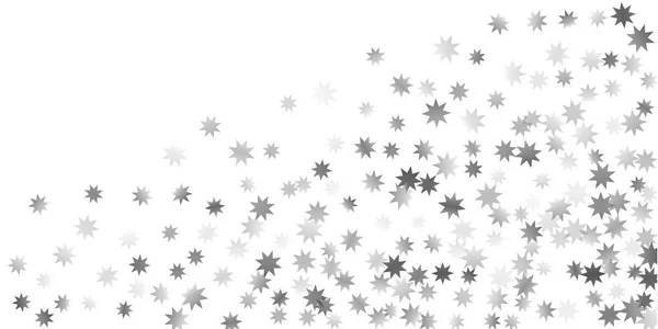 Estrellas cayendo sobre un fondo blanco . — Vector de stock