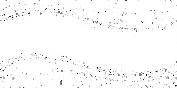 Silbernes Glitzerkonfetti auf weißem Hintergrund. — Stockvektor