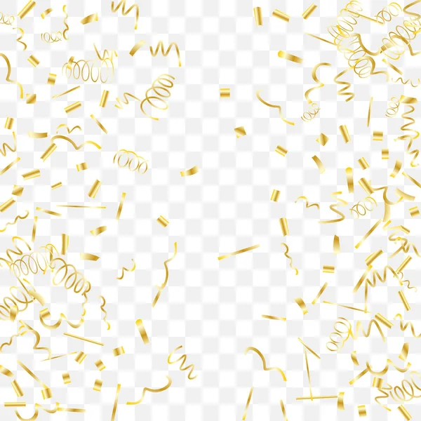 Fundo abstrato com queda de confete dourado . —  Vetores de Stock