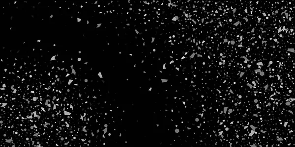 Блиск срібних частинок на чорному — стоковий вектор