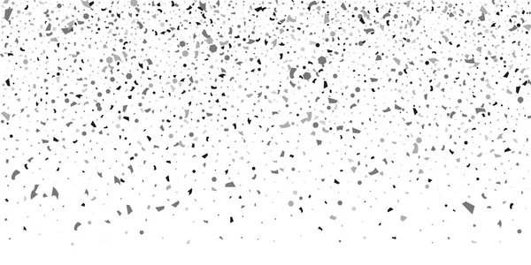 Zilveren glitter confetti op een witte achtergrond. — Stockvector