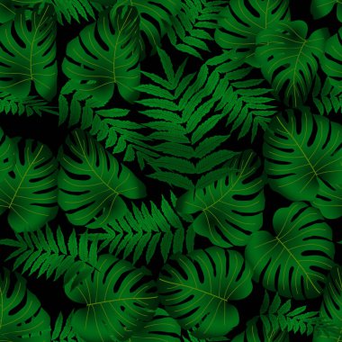 Vektörsüz tropikal desen