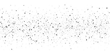 Beyaz arka planda gümüş simli konfeti.