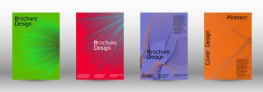 En az vektör tasarım kapakları.