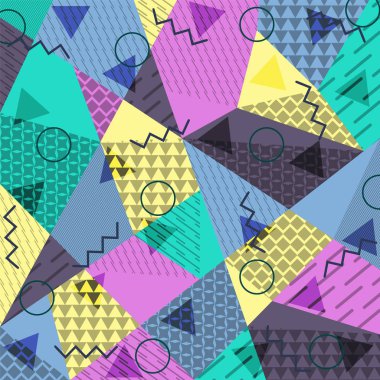 Memphis tarzında soyut arkaplan