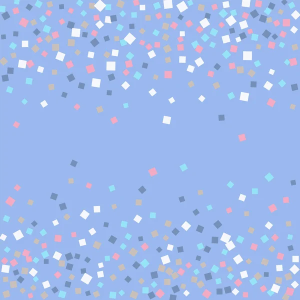 Confeti coloreado en azul . — Vector de stock