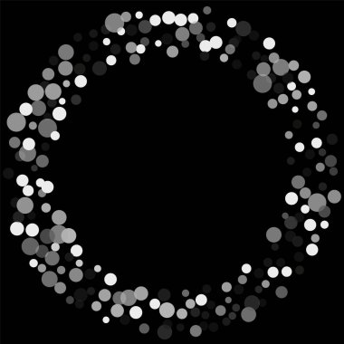 Siyah bir zemin üzerine gümüş konfeti.