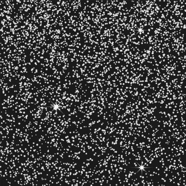 Siyah bir zemin üzerine gümüş konfeti.