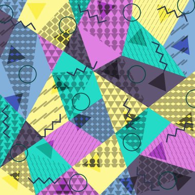 Memphis tarzında soyut arkaplan